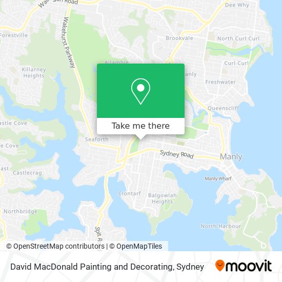 David MacDonald Painting and Decorating map