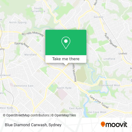 Blue Diamond Carwash map