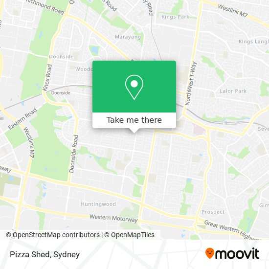 Pizza Shed map