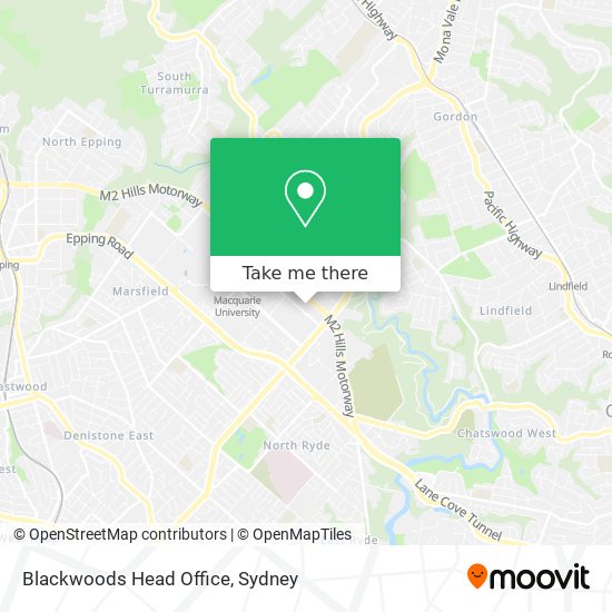 Blackwoods Head Office map