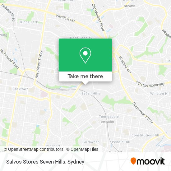 Salvos Stores Seven Hills map