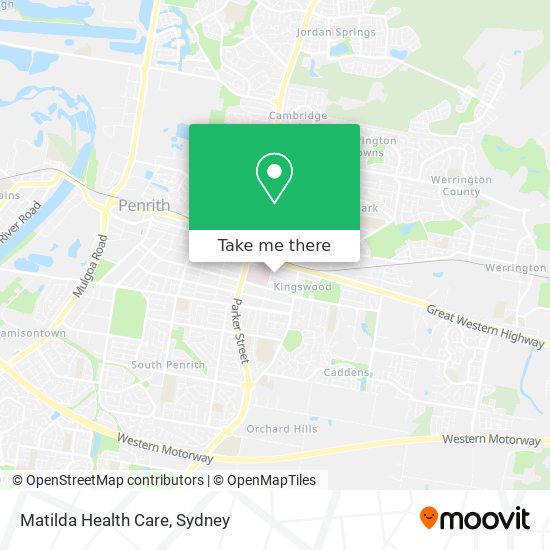 Matilda Health Care map