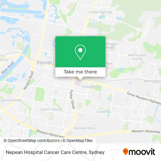 Mapa Nepean Hospital Cancer Care Centre