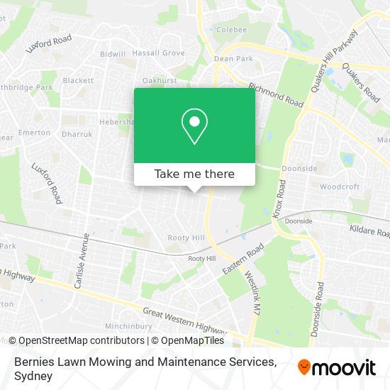 Mapa Bernies Lawn Mowing and Maintenance Services