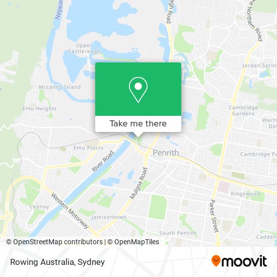 Rowing Australia map