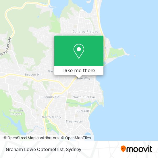 Graham Lowe Optometrist map