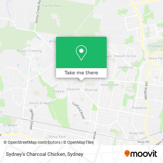 Mapa Sydney's Charcoal Chicken