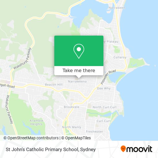 Mapa St John's Catholic Primary School