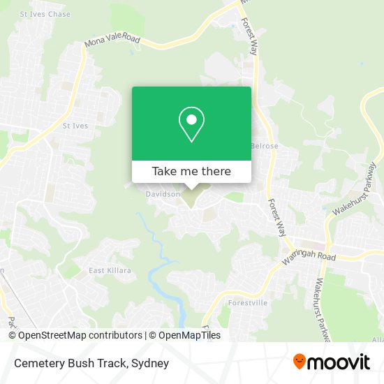 Cemetery Bush Track map