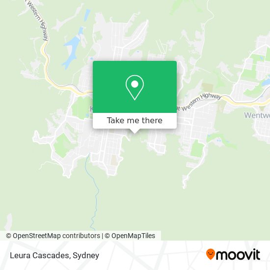 Leura Cascades map