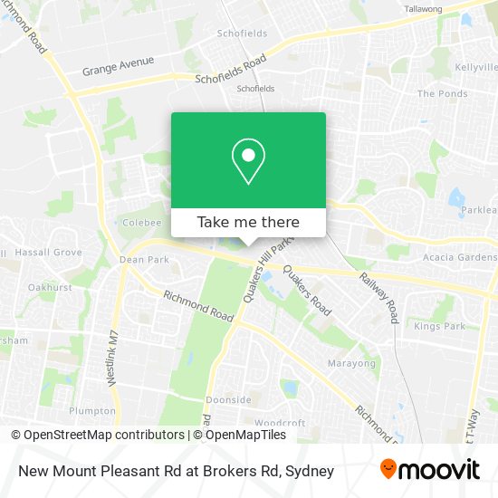 New Mount Pleasant Rd at Brokers Rd map