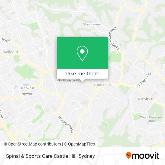 Mapa Spinal & Sports Care Castle Hill