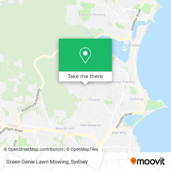 Green Genie Lawn Mowing map