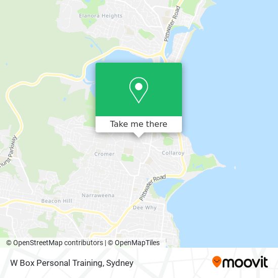 W Box Personal Training map