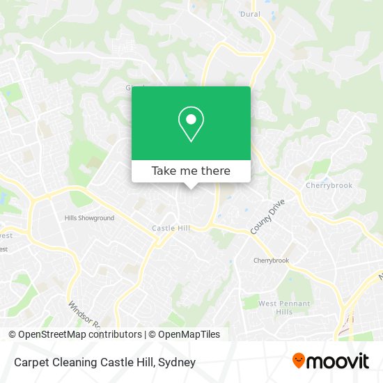 Carpet Cleaning Castle Hill map