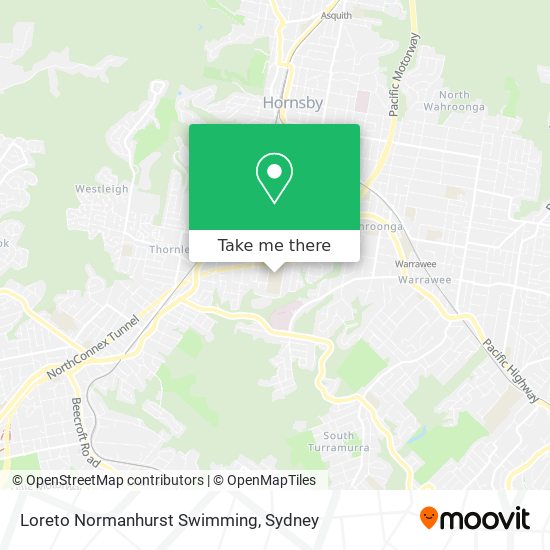 Loreto Normanhurst Swimming map