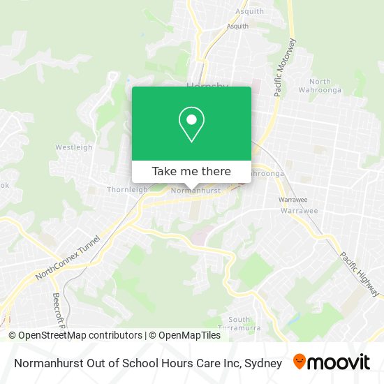 Mapa Normanhurst Out of School Hours Care Inc