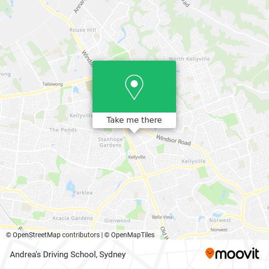 Andrea's Driving School map