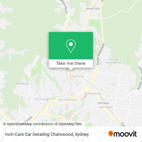 Mapa Inch-Care Car Detailing Chatswood