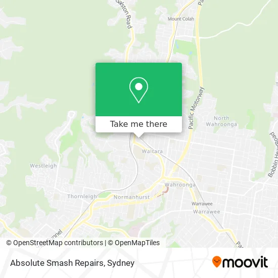 Mapa Absolute Smash Repairs