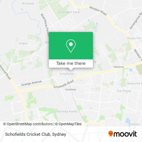 Mapa Schofields Cricket Club