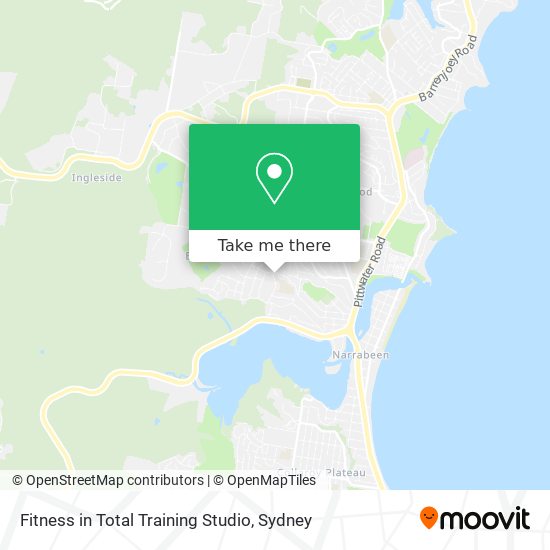 Fitness in Total Training Studio map