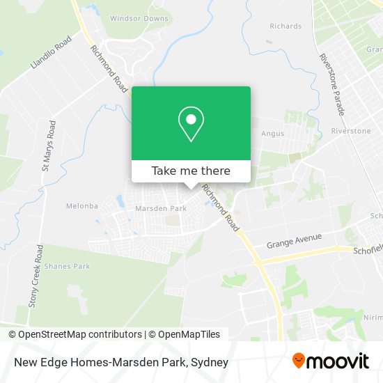 New Edge Homes-Marsden Park map