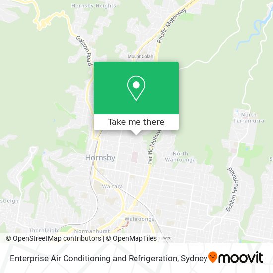 Enterprise Air Conditioning and Refrigeration map