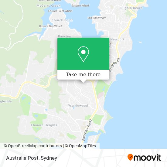 Mapa Australia Post