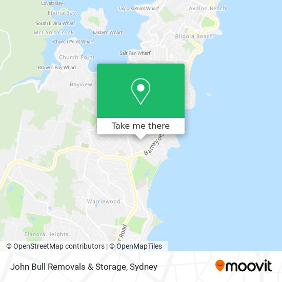 John Bull Removals & Storage map