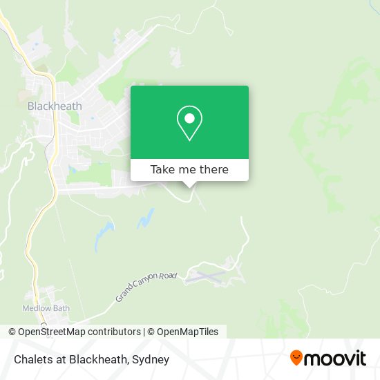 Chalets at Blackheath map