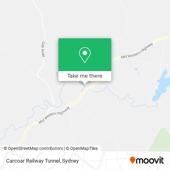 Carcoar Railway Tunnel map