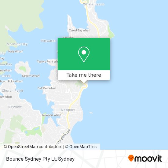 Bounce Sydney Pty Lt map