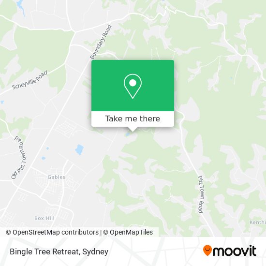 Bingle Tree Retreat map