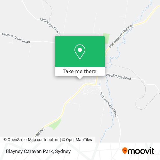 Blayney Caravan Park map