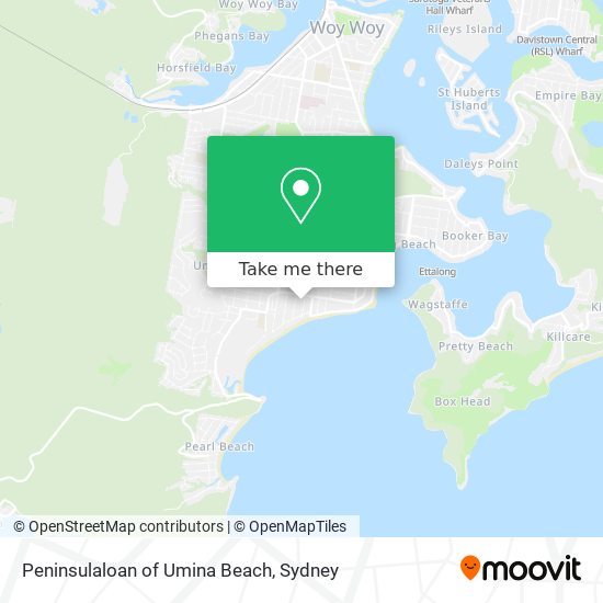 Mapa Peninsulaloan of Umina Beach