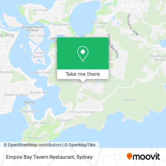Mapa Empire Bay Tavern Restaurant