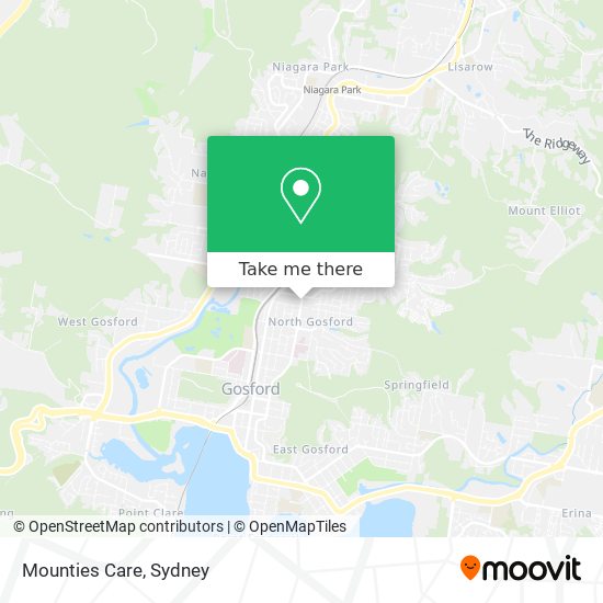 Mounties Care map