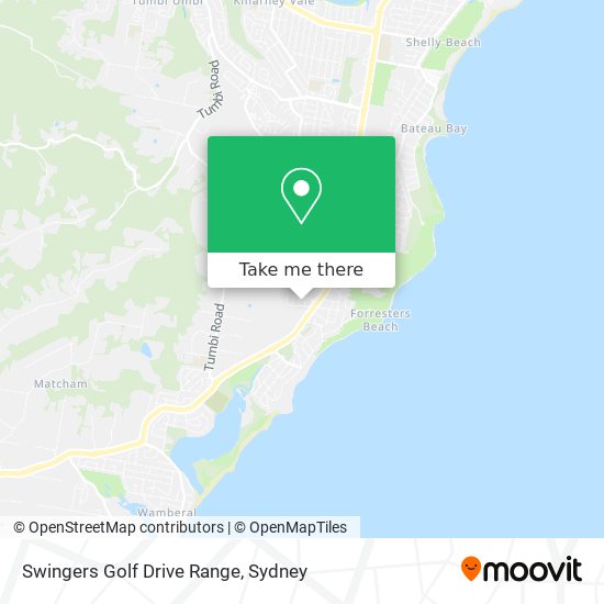 Mapa Swingers Golf Drive Range
