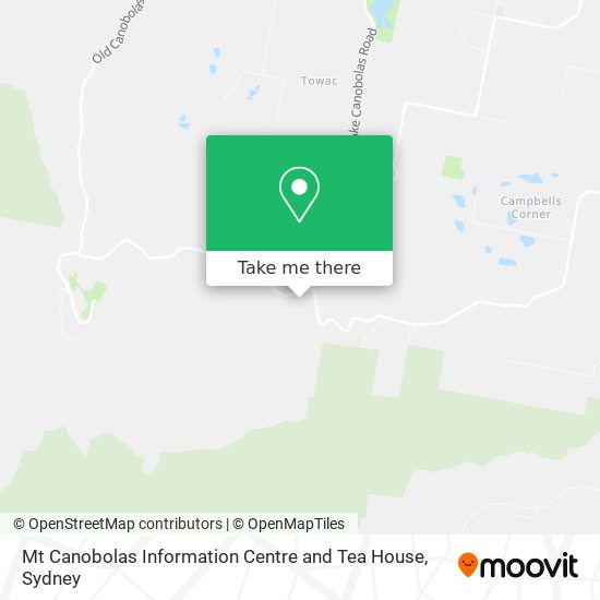 Mt Canobolas Information Centre and Tea House map