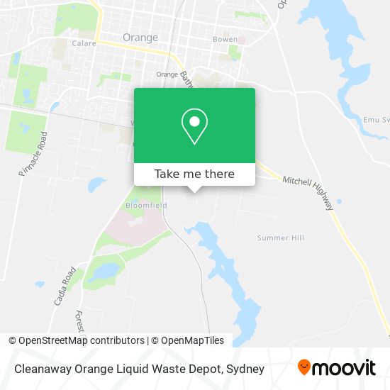 Cleanaway Orange Liquid Waste Depot map