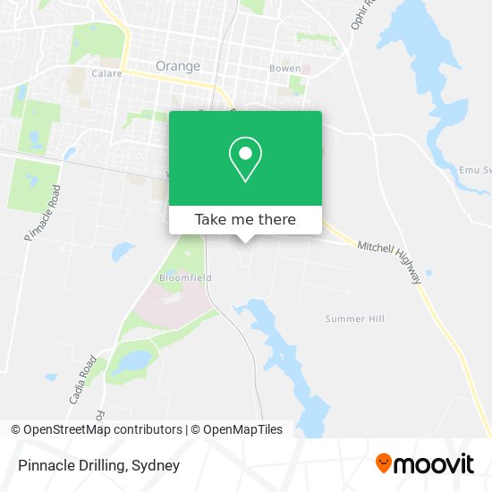 Mapa Pinnacle Drilling