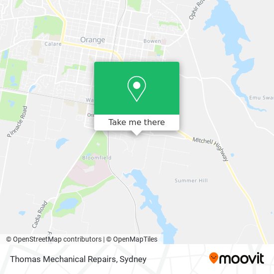 Thomas Mechanical Repairs map