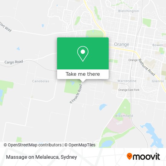 Massage on Melaleuca map