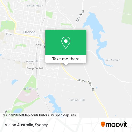 Vision Australia map