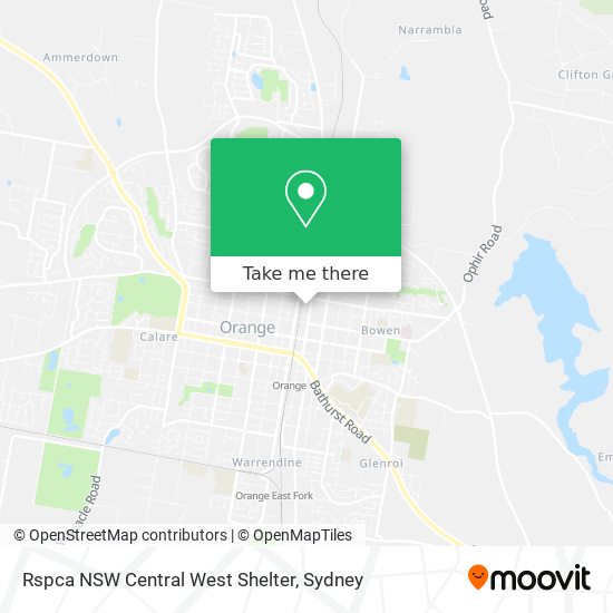 Rspca NSW Central West Shelter map