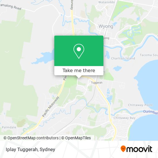 Iplay Tuggerah map