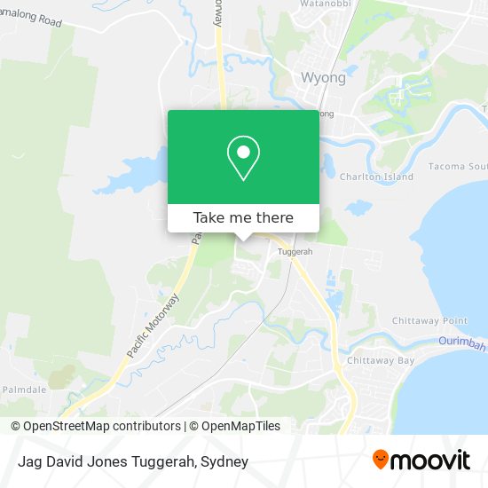 Jag David Jones Tuggerah map