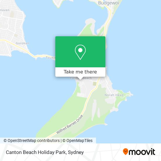 Canton Beach Holiday Park map