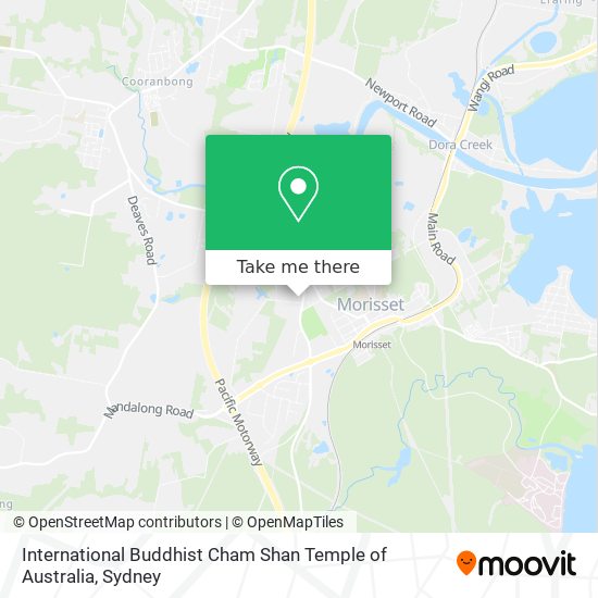 International Buddhist Cham Shan Temple of Australia map